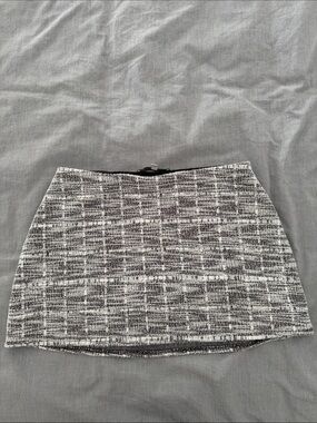 Kith Black & White Tweed Mini Skort